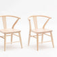 Milton & Goose  Crescent Chair, Set of 2 - Natural