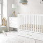 Crib with Trundle - White