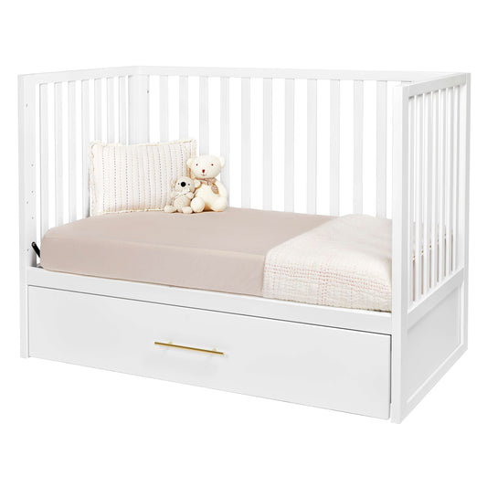 Crib with Trundle - White