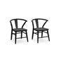 Milton & Goose  Crescent Chair, Set of 2 - White