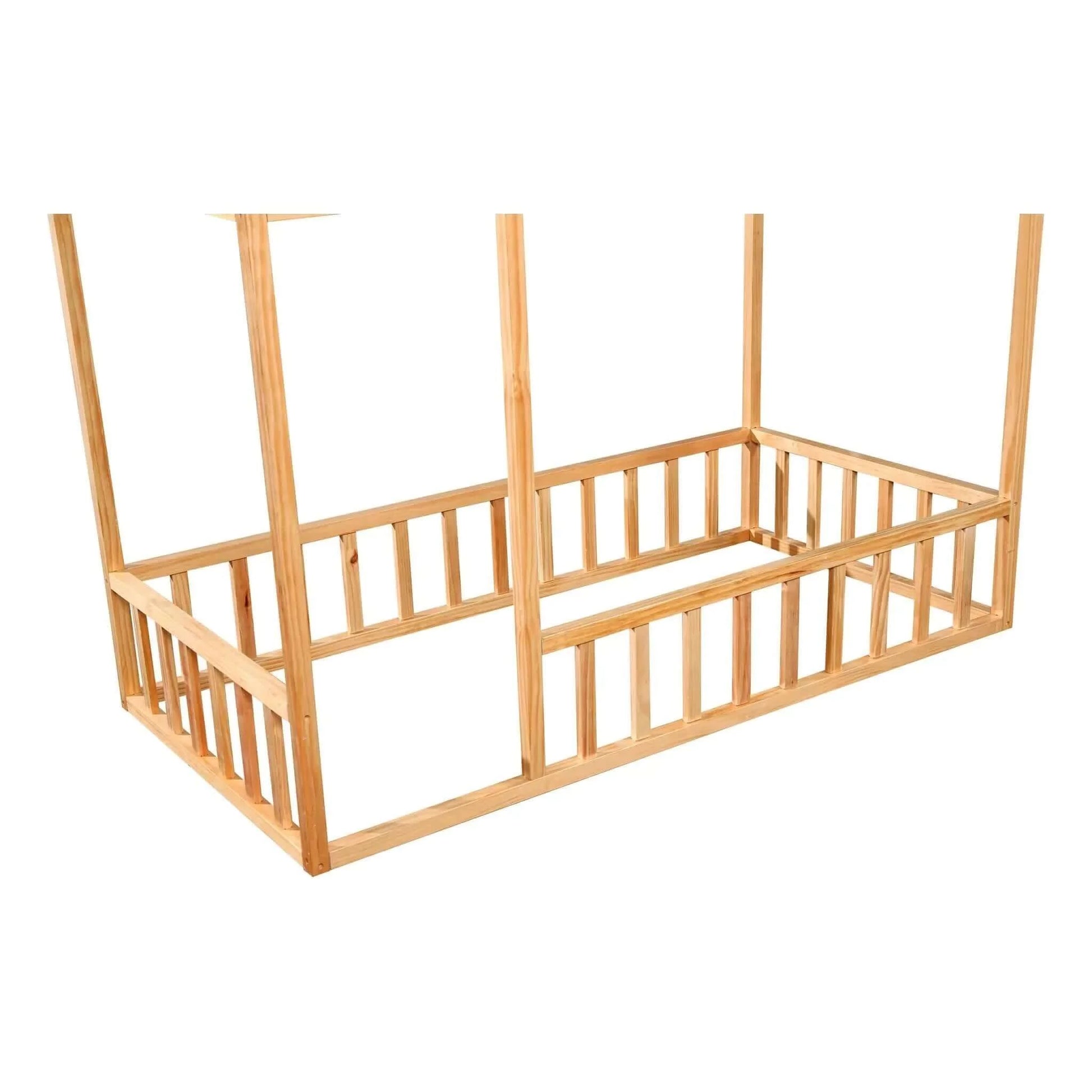 2Mamabees - Montessori House Bed with Rails - Crib