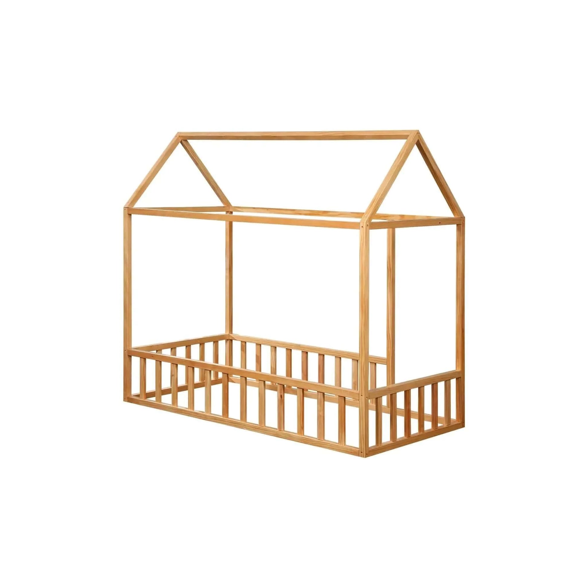 2Mamabees - Montessori House Bed with Rails - Crib