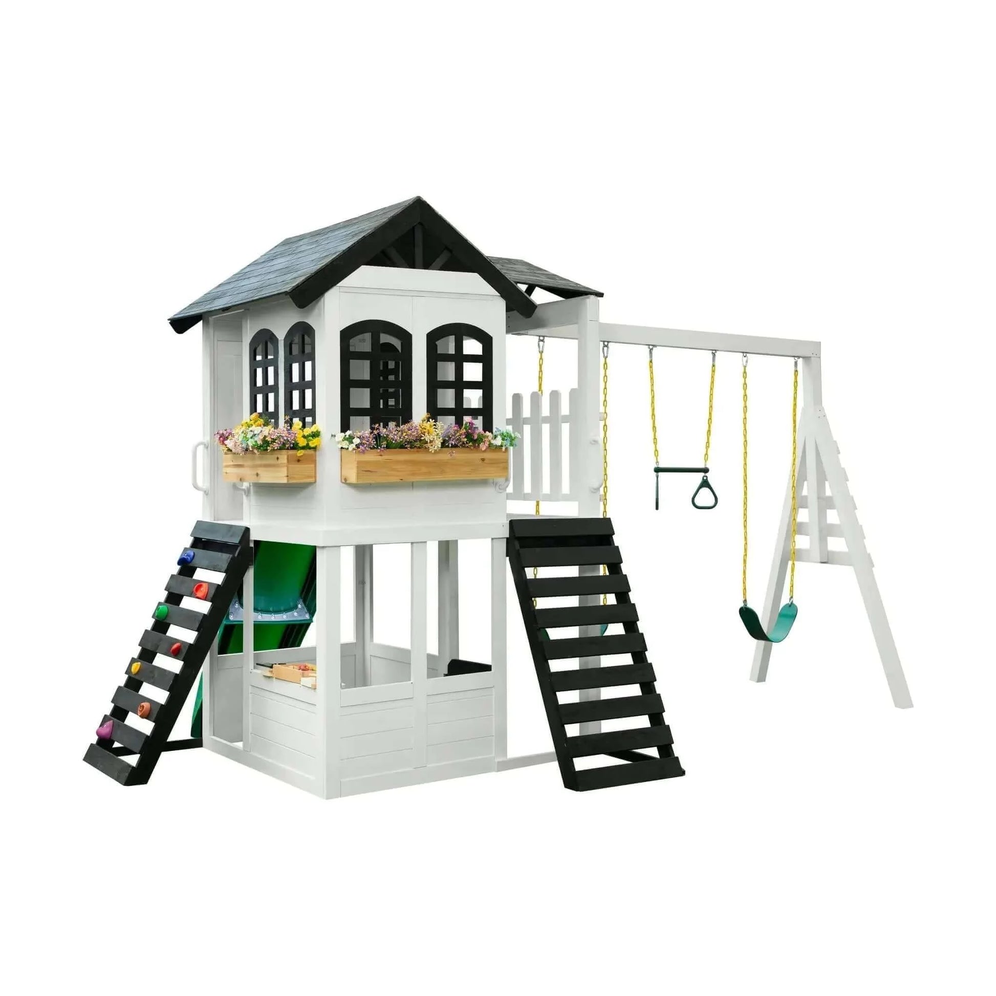 2Mamabees Reign Two Story Playhouse